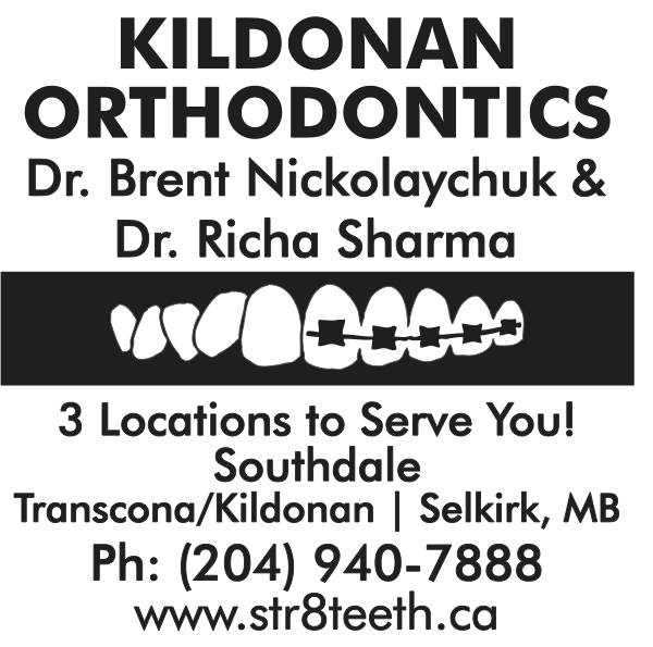 Logo and contact information for Kildonan Orthodontics